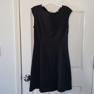 black and white polka dot dress